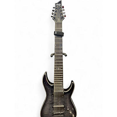 Used Schecter Guitar Research hellraiser hybrid c-8 black burst Solid Body Electric Guitar