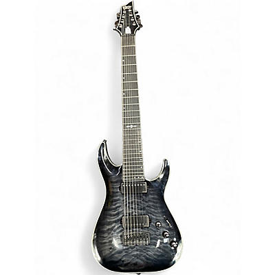 Used Schecter Guitar Research hellraiser hybrid c8 Black Solid Body Electric Guitar