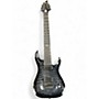 Used Schecter Guitar Research hellraiser hybrid c8 Black Solid Body Electric Guitar Black