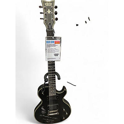 Schecter Guitar Research Used Schecter Guitar Research hellraiser solo II Satin Black Solid Body Electric Guitar