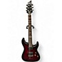 Used Schecter Guitar Research hellraiserDLX Chrome Red Metallic Solid Body Electric Guitar Chrome Red Metallic