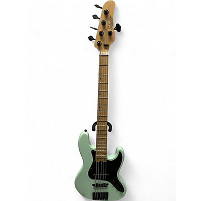 Schecter Guitar Research Used Schecter Guitar Research j5 Green Electric Bass Guitar