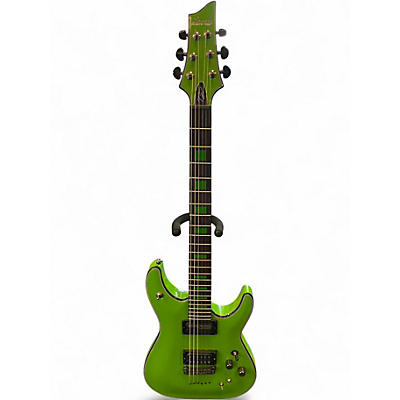 Used Schecter Guitar Research kenny hickey c-1 exs steele green Baritone Guitars