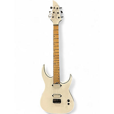 Used Schecter Guitar Research km-6 mk-III Alpine White Solid Body Electric Guitar