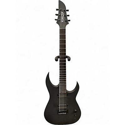 Used Schecter Guitar Research km-6mk 3 pro Trans Black Solid Body Electric Guitar