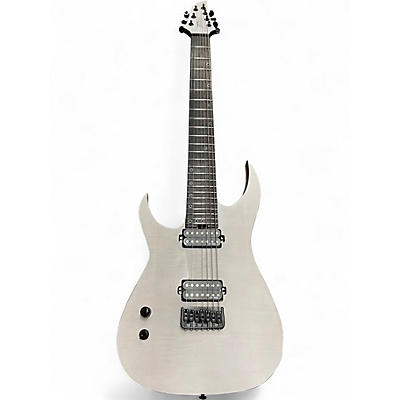 Used Schecter Guitar Research km7 mkii Arctic White Solid Body Electric Guitar