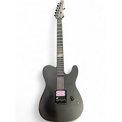 Used Schecter Guitar Research mgk black and pink Solid Body Electric Guitar