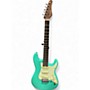 Used Schecter Guitar Research nick johnson traditional teal Solid Body Electric Guitar teal