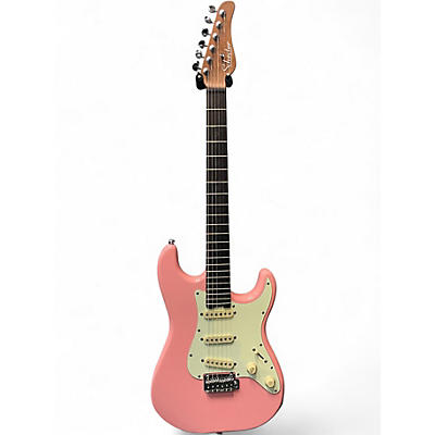 Used Schecter Guitar Research nick johnston Shell Pink Solid Body Electric Guitar