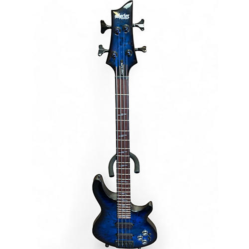 Schecter Guitar Research Used Schecter Guitar Research omen elite Blue Burst Electric Bass Guitar Blue Burst