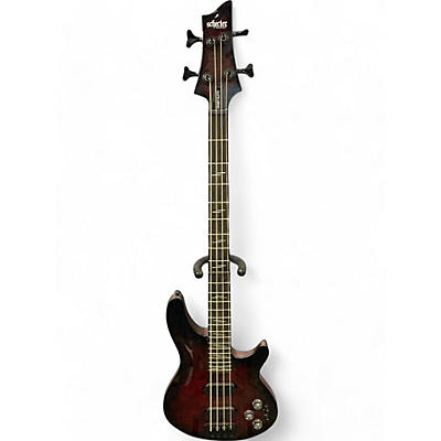 Schecter Guitar Research Used Schecter Guitar Research omen elite TRANS RED BURST Electric Bass Guitar