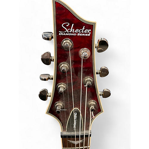 Schecter Guitar Research Used Schecter Guitar Research omen extreme 7 Black Cherry Solid Body Electric Guitar Black Cherry