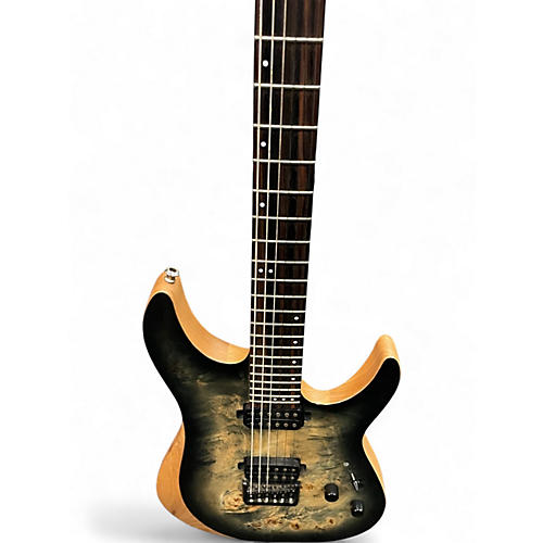 Used Schecter Guitar Research reaper 6 charcoal burst Solid Body Electric Guitar charcoal burst