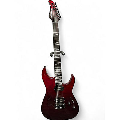 Used Schecter Guitar Research reaper 6 elite blood burst Solid Body Electric Guitar