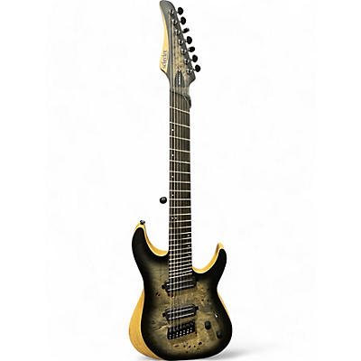 Schecter Guitar Research Used Schecter Guitar Research reaper 7 Trans Black Solid Body Electric Guitar