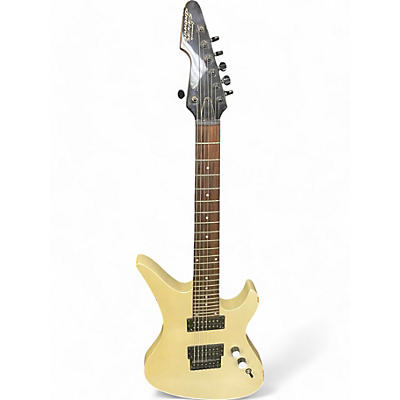 Schecter Guitar Research Used Schecter Guitar Research revenger 7 Cream Solid Body Electric Guitar