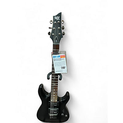 Used Schecter Guitar Research sgr c1 Black Solid Body Electric Guitar