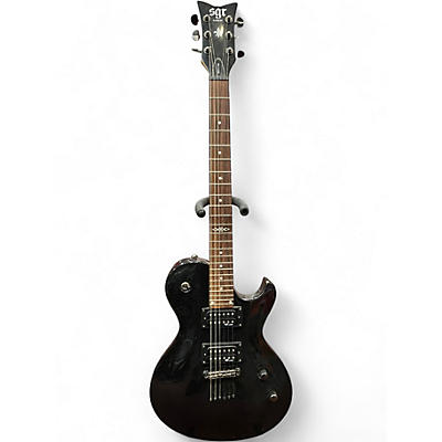 Used Schecter Guitar Research sgr solo-6 Black Solid Body Electric Guitar