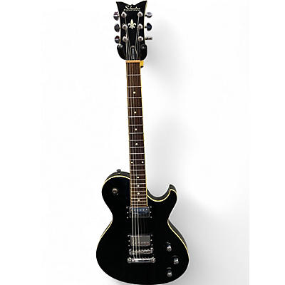Used Schecter Guitar Research solo 6 standard Black Onyx Solid Body Electric Guitar