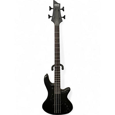 Used Schecter Guitar Research stealth 4 Black Electric Bass Guitar