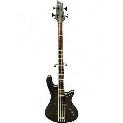 Used Schecter Guitar Research stealth 4 Black Electric Bass Guitar