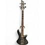 Used Schecter Guitar Research stealth Black Electric Bass Guitar Black