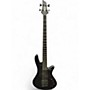 Used Schecter Guitar Research stiletto 4 stealth pro ex Satin Black Electric Bass Guitar Satin Black