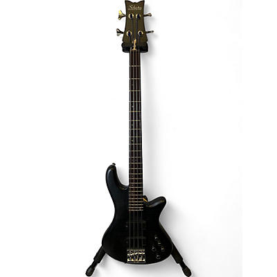 Schecter Guitar Research Used Schecter Guitar Research stilleto studio 4 Trans Black Electric Bass Guitar