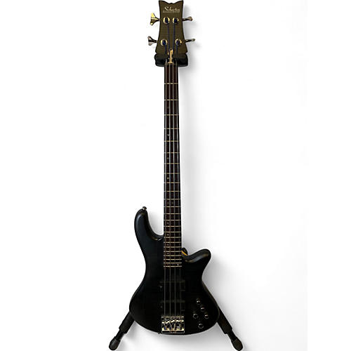 Schecter Guitar Research Used Schecter Guitar Research stilleto studio 4 Trans Black Electric Bass Guitar Trans Black