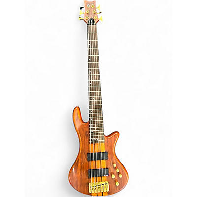 Used Schecter Guitar Research studio 6 2 Tone Sunburst Electric Bass Guitar