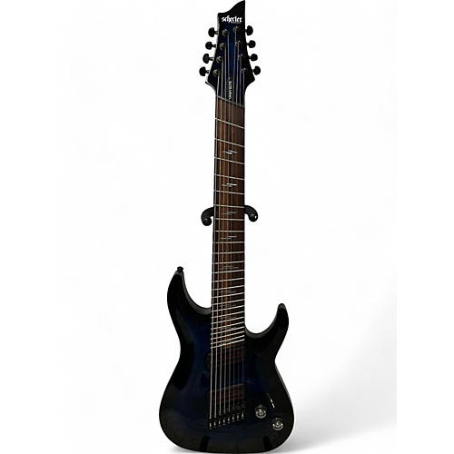 Used Schecter Guitar Research sun Valley Super Shredder Sustainiac Blue Solid Body Electric Guitar Blue