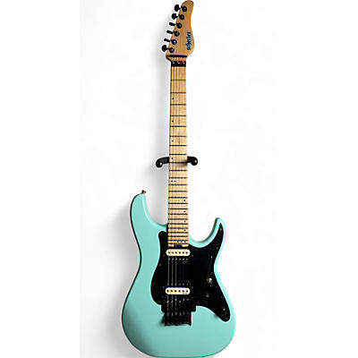 Used Schecter Guitar Research sun valley super shredder Seafoam Green Solid Body Electric Guitar