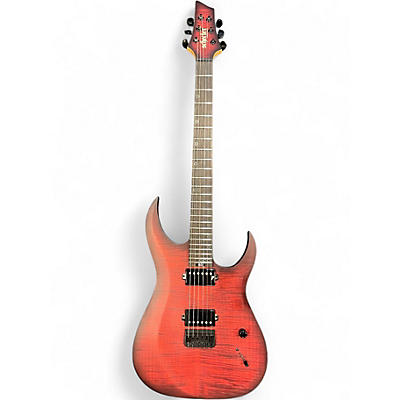 Used Schecter Guitar Research sunset extreme Trans Red Solid Body Electric Guitar