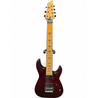 Used Schecter JEFF LOOMIS  VAMPYRE RED Solid Body Electric Guitar