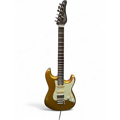 Used Schecter Nick Johnston 10th Anniversary Atomic Saffron Solid Body Electric Guitar