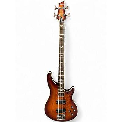 Used Schecter OMEN EXTREME IV Amber Electric Bass Guitar