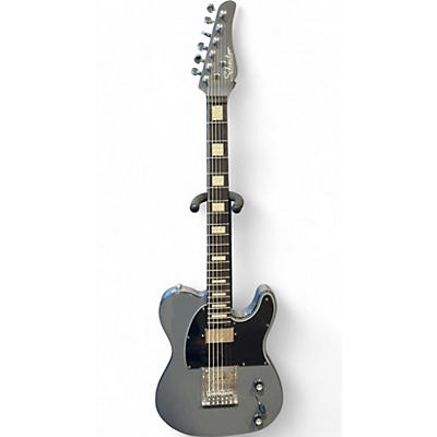 Used Schecter PT Gray Solid Body Electric Guitar