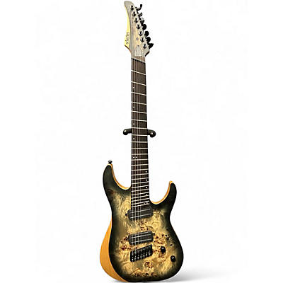 Used Schecter REAPER 7 BURL Solid Body Electric Guitar
