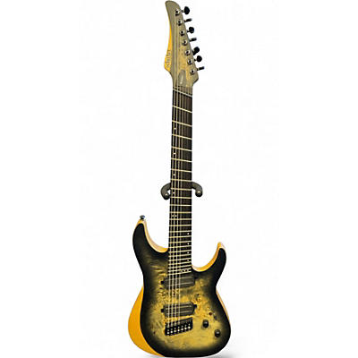 Used Schecter Reaper-7 Multiscale Charcoal Solid Body Electric Guitar