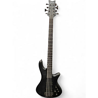 Used Schecter STUDIO 8 SEE THRU BLACK SATIN Electric Bass Guitar