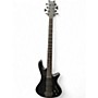 Used Schecter STUDIO 8 SEE THRU BLACK SATIN Electric Bass Guitar SEE THRU BLACK SATIN