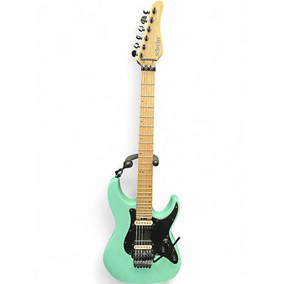 Used Schecter Sun Valley super shredder Seafoam Green Solid Body Electric Guitar