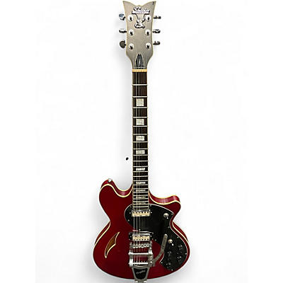Used Schecter T S/H 1 RED Hollow Body Electric Guitar