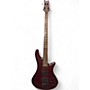Used Schecter  custom 4 red Electric Bass Guitar red