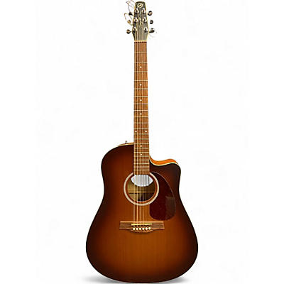 Used Seagull Entourage Rustic CW-Q1 2 Tone Sunburst Acoustic Guitar
