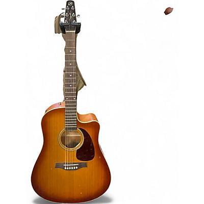 Used Seagull Entourage Rustic Cutaway Natural Acoustic Electric Guitar