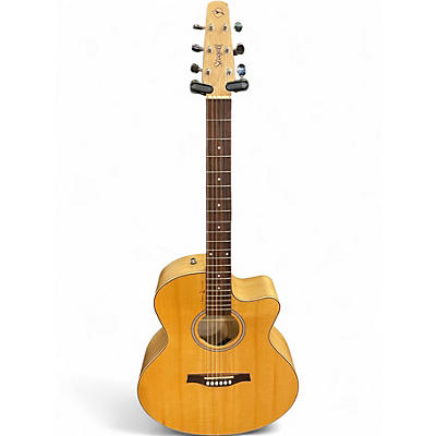 Used Seagull Heart of Wild Cherry CW Mini Jumbo T35 Natural Acoustic Electric Guitar