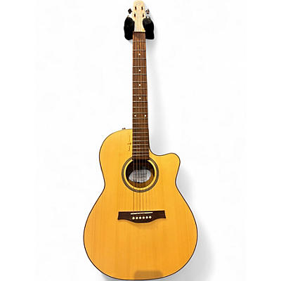 Used Seagull Natural Elements Heart of Wild Cherry CW Folk Natural Acoustic Electric Guitar