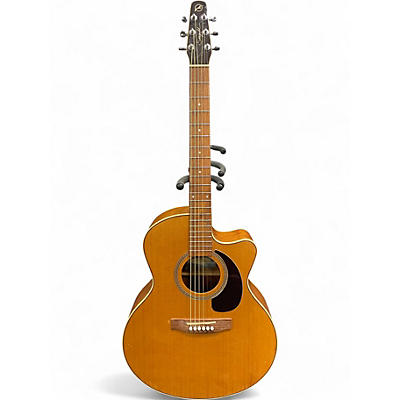 Used Seagull Perfomer Mini Jumbo CW Natural Acoustic Electric Guitar