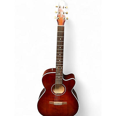 Used Seagull Performer CW CH Burnt Umber Acoustic Electric Guitar